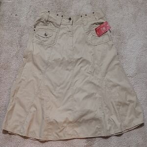 🙏 Beige A-Line Women's Skirt